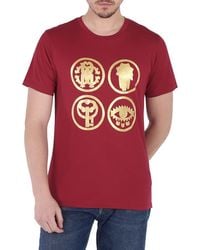 Roberto Cavalli - Lucky Symbol Embroidered T-shirt - Lyst