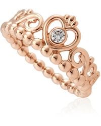 PANDORA - Princess Tiara Crown Ring - Lyst