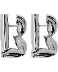 Burberry - Packet B Sterling Earrings - Lyst