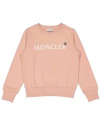 Moncler - Kids Pastel Cotton Logo Sweatshirt - Lyst