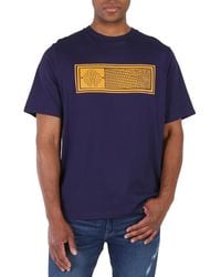 Roberto Cavalli - Rc Monogram-Print Cotton T-Shirt - Lyst