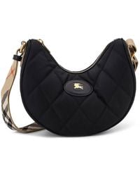 Burberry - Horseshoe Nylon Shoulder Bag - Lyst