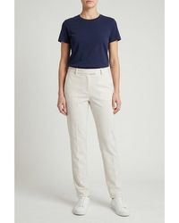 Brunello Cucinelli - Off Tailored Cotton Trousers, Brand Size 38 (Us - Lyst