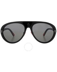 Moncler - Navigaze Smoke Pilot Sunglasses Ml0240 01a 57 - Lyst