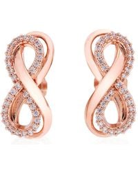 Swarovski - Hyperbola Crystal Infinity Earrings - Lyst