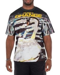 Burberry - Crew Neck Graphic Print T-Shirt - Lyst