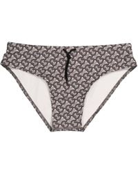 Burberry - Mid Grayes Monogram Swim Briefs - Lyst
