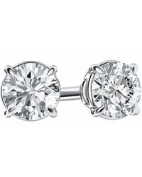 Brilliant Diamond - 1/3 Carat Round Lab Grown Diamond Stud Earrings - Lyst