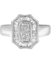 Haus of Brilliance - 14K 1.00 Cttw Baguette And Princess-Cut Diamond Cocktail Art Deco Style Ring (H-I Color, Si1-Si2 Clarity) - Lyst