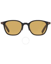 Tom Ford - Light Brown Square Sunglasses Ft0978-d 01e 49 - Lyst