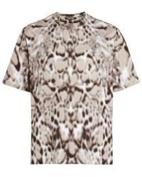 Roberto Cavalli - Animal Print Cotton T-Shirt - Lyst