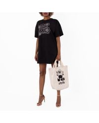 KENZO - Constellation Embroidered T-Shirt Dress - Lyst