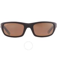 Maui Jim - Stingray Hcl Bronze Wrap Sunglasses H103-02mca 55 - Lyst