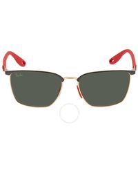 Ray-Ban - Scuderia Ferrari Green Classic Square Sunglasses - Lyst