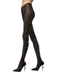 Philipp Plein - Monogram Nylon Tights, Brand Size 4 - Lyst