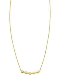 Tresorra - 14K Diamond Bar Bauble Necklace - Lyst