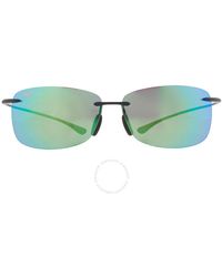 Maui Jim - 'akau Mauigreen Rectangular Sunglasses Gm442-2m 62 - Lyst