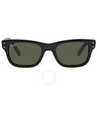 Ray-Ban - Burbank Green Rectangular Sunglasses - Lyst