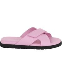 Ferragamo - Fidal Leather Slides - Lyst