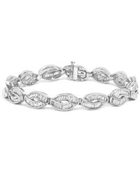 Haus of Brilliance - 14K 2.00 Cttw Channel Set Baguette Diamond Vintage Style Link Bracelet (G-H Color, Si1-Si2 Clarity) - Lyst