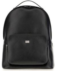 Dolce & Gabbana - Dolce & Gabbana Leather Backpack - Lyst