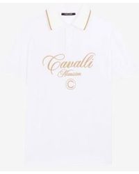 Roberto Cavalli - Logo-Embroidered Cotton Polo Shirt - Lyst