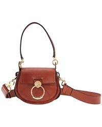Chloé - Small Tess Shoulder Bag- Sepia - Lyst