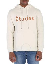 Etudes Studio - Chalk Logo-print Organic-cotton Hoodie - Lyst