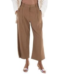 3.1 Phillip Lim - Khaki Cropped Straight Tailored Pants - Lyst