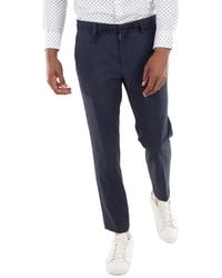 BOSS - Micro-Patterned Slim-Fit Trousers, Brand Size 50 (Waist - Lyst
