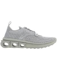 Ferragamo - Nima Knit Low-Top Sneakers - Lyst