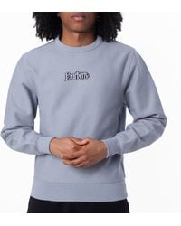 Burberry - Logo Crewneck Cotton-Blend Sweatshirt - Lyst