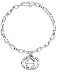 Gucci - Interlocking G Sterling Sterling Link Bracelet Yba295711001017 - Lyst