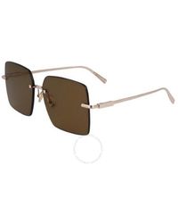 Ferragamo - Brown Square Sunglasses Sf311s 780 60 - Lyst