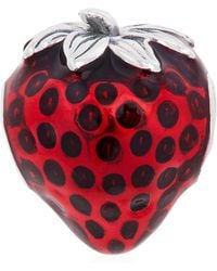 PANDORA - Asymmetrical Cherry Fruit Dangle Charm 791583c01 - Lyst