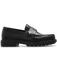 Ferragamo - Slip-On Donny Leather Penny Loafers - Lyst