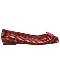 Ferragamo - Salvatore Macrama Varina Ballet Flats, Size 5.5 - Lyst