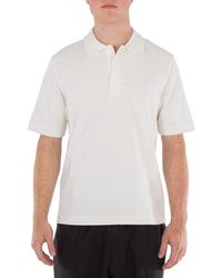 Burberry - Striped Cotton Polo Shirt - Lyst