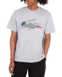 Lacoste - Crocodile Graphic Cotton T-Shirt, Brand Size 4 - Lyst