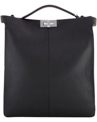 Fendi - Peekaboo Iseeu Iconic Twist Lock Tote - Lyst