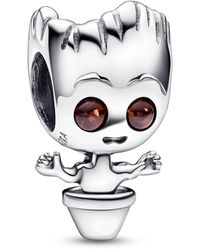 PANDORA - Marvel Guardians Of The Galaxy Dancing Groot Charm - Lyst