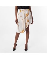 Burberry - Chain-Print Asymmetric Skirt, Brand Size 2 Us - Lyst