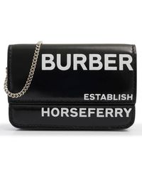 Burberry Horseferry Crsbody Card Case - Black