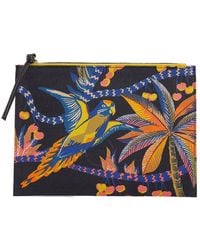 Inoui Edition - Parrot Tropical Print Pouch - Lyst