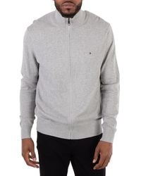 Tommy Hilfiger - Cotton Cashmere Zip-Thru Cardigan - Lyst