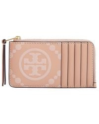 Tory Burch - T Monogram Zip Card Case - Lyst