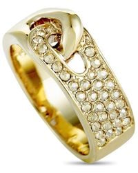 Swarovski - Gallon-Plated And Crystal Interlocking Band Ring - Lyst