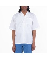 Marni - Logo-Print Cotton Poplin Bowling Shirt - Lyst