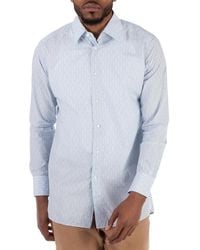 BOSS - Long Sleeve Cotton Shirt, Brand Size 40 Neck - Lyst