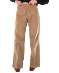 Moncler - High-Waisted Straight Trousers, Brand Size 40 (Us - Lyst